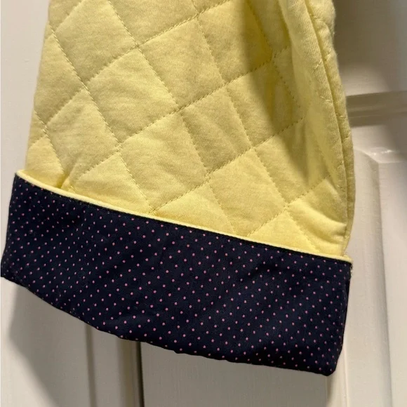 Anthropologie Zoey Yellow Quilted Robe with Hood - Size M/L - NWT